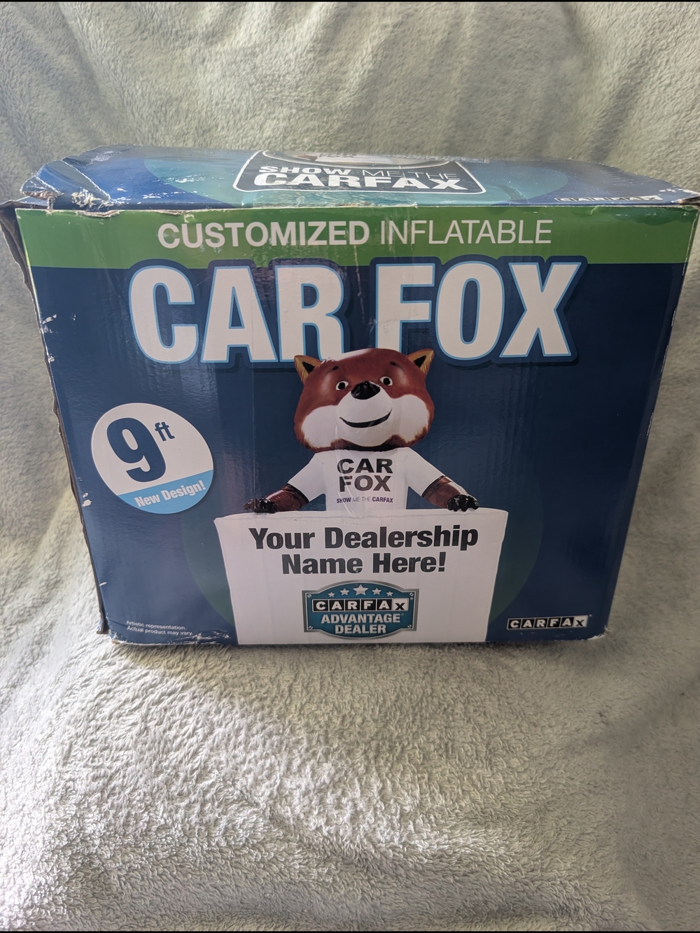 Vintage Carfax Carfox Customized Inflatable - 9ft Tall